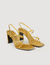 Sandalen van reliëfleer