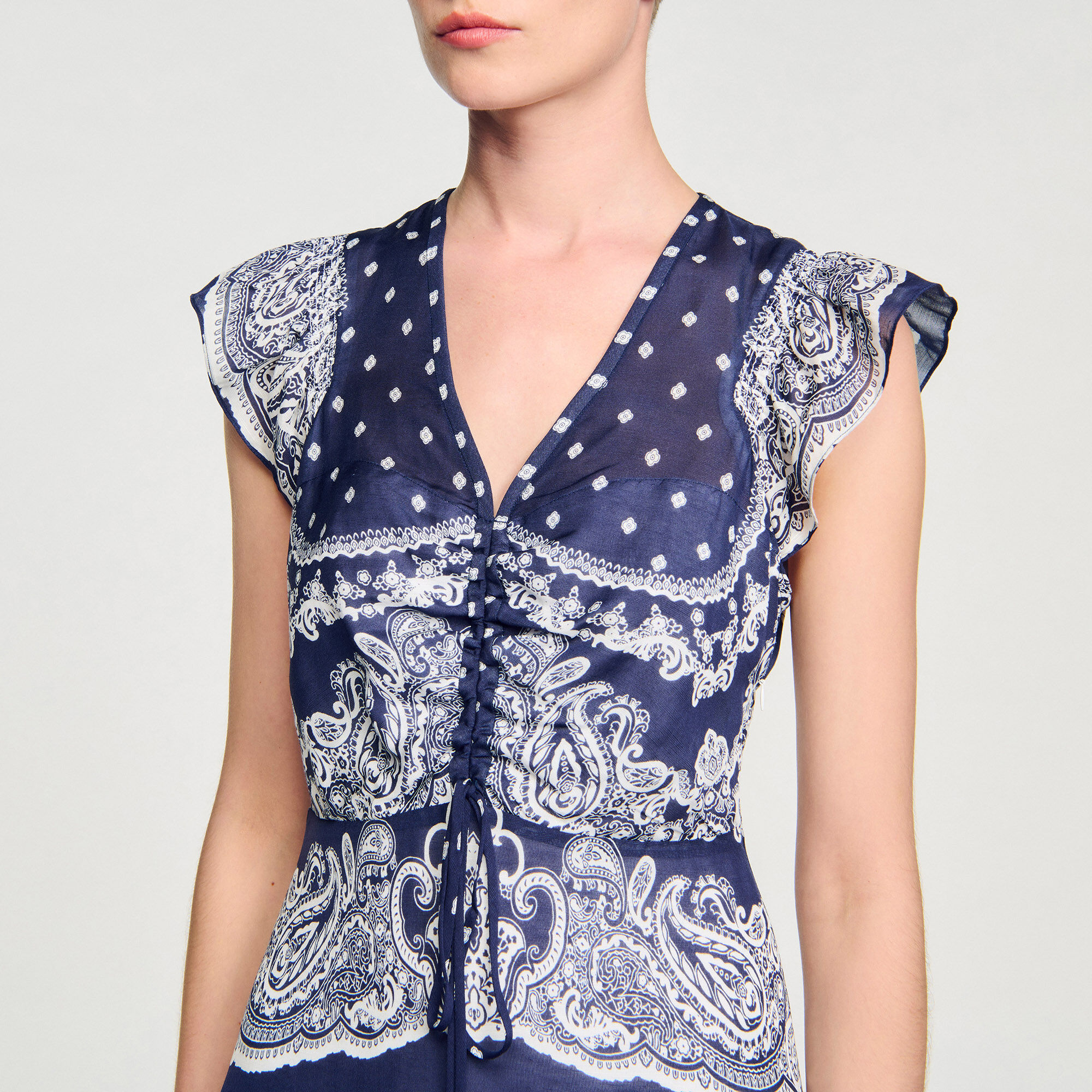 Korte jurk bandana print