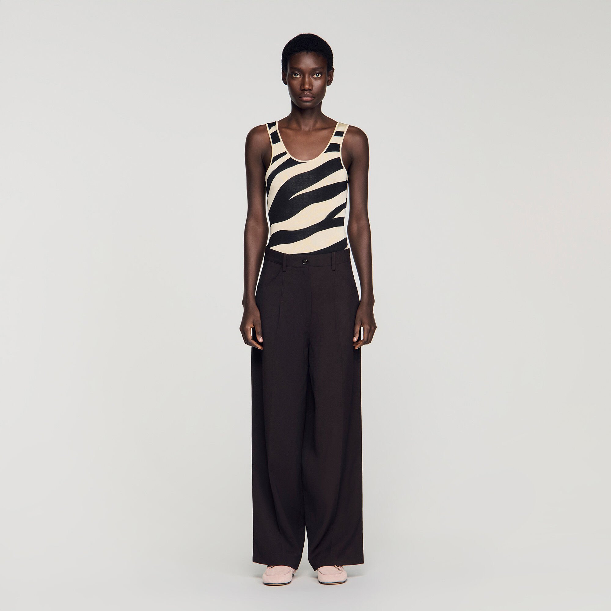 Wijdvallende pantalon