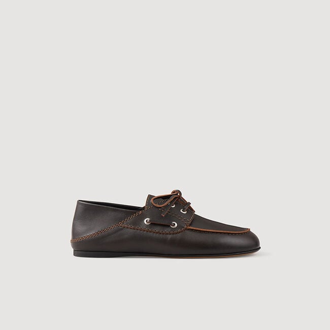 Leren mocassins