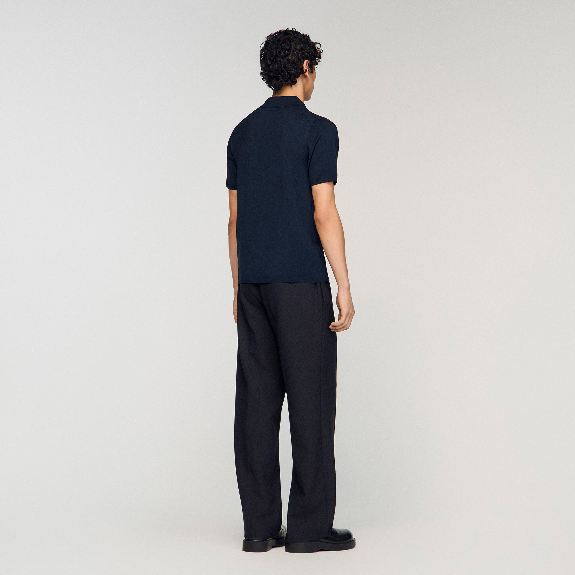 Tricot poloshirt met korte mouwen