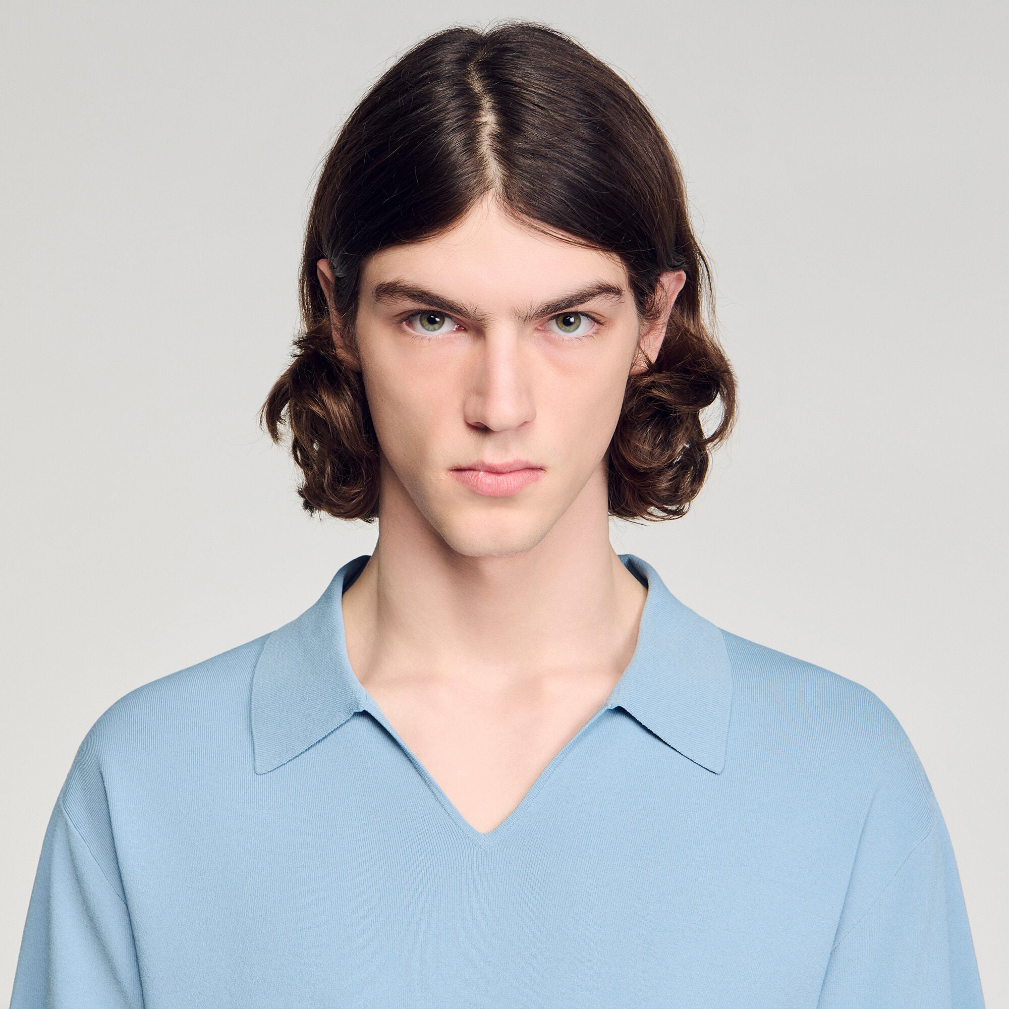 Polo gebreid stretch