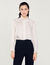 Soepelvallende blouse met plooikraag