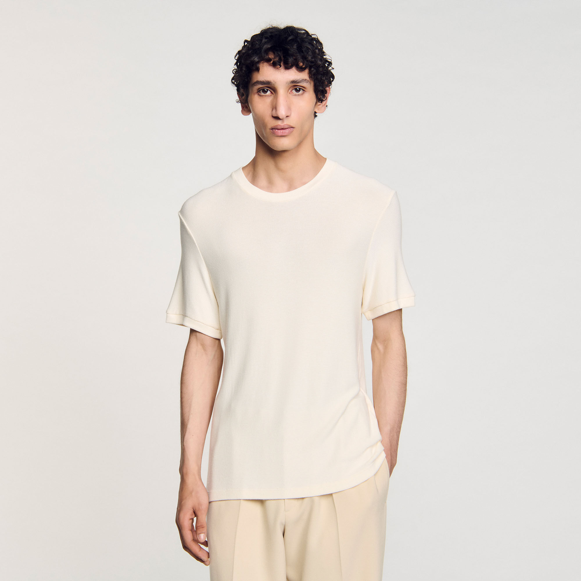 T-shirt met ronde hals