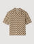 Overhemd cardigan met jacquard koord
