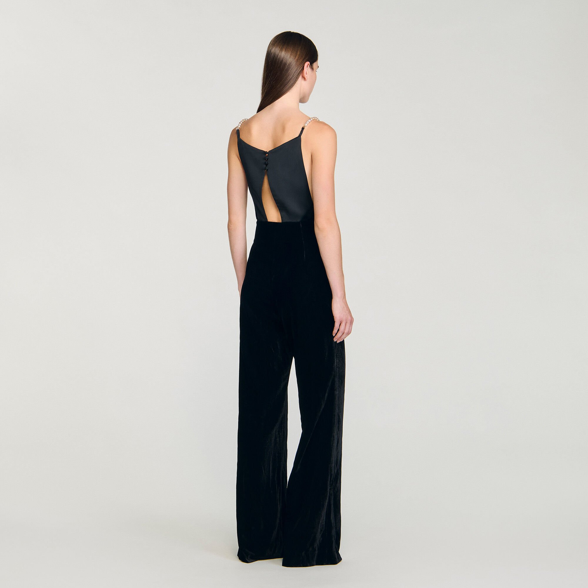 Fluwelen jumpsuit