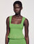Top tricot met kwastjes