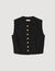 Korte top geplooid