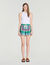 Korte short met bloemenprint