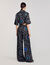 Pantalon zijde Spirales print