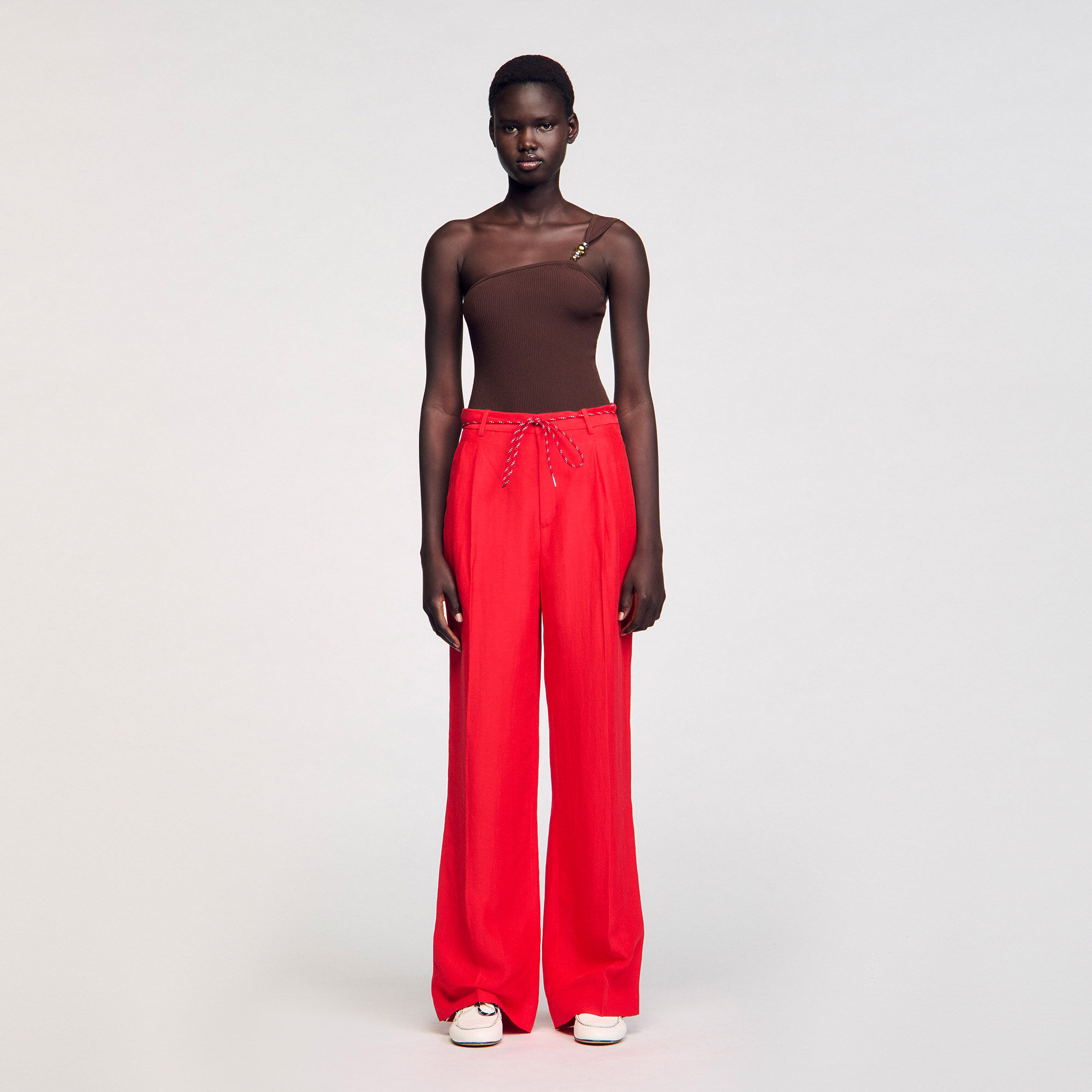 Pantalon met sierkoord