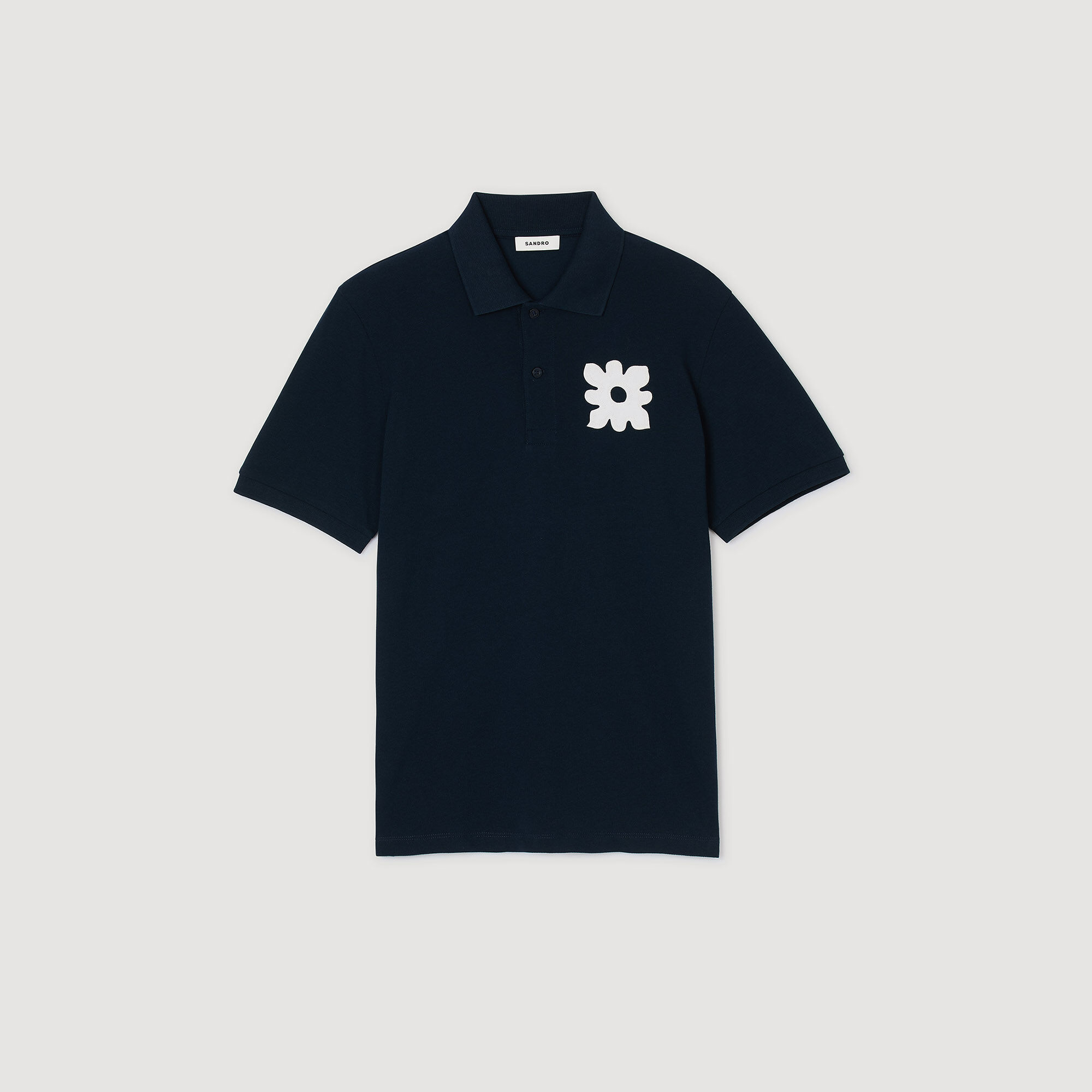Poloshirt met bloemmotief