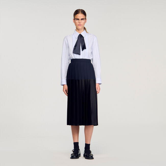Lange geplooide rok