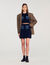Korte rok tricot en denim