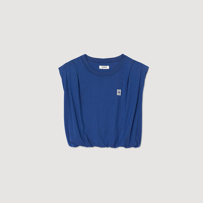 T-shirt kort gedrapeerd