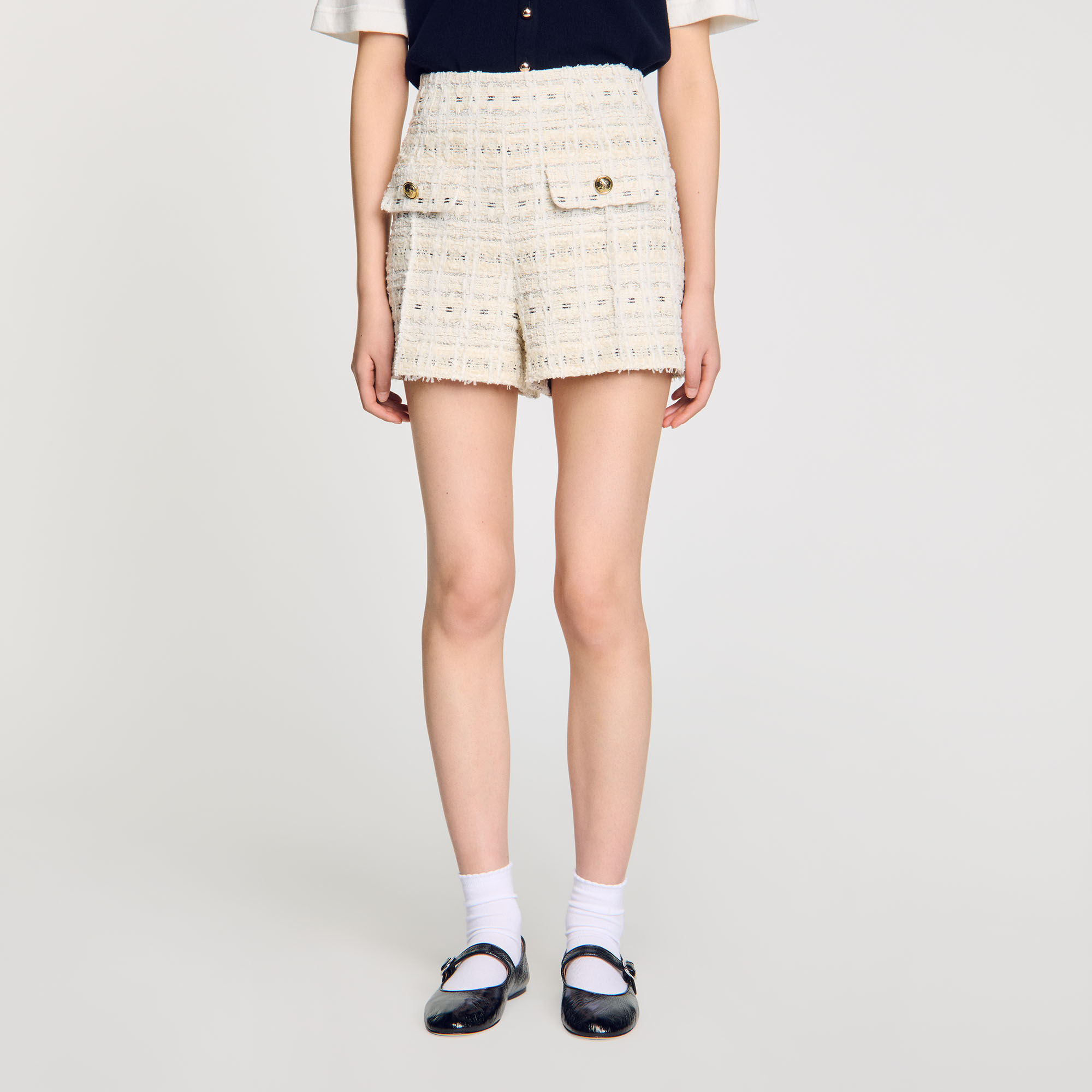 Short van prachtige tweed