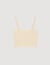 Korte top tricot stras