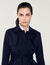 Trenchcoat met geplooid inzetstuk