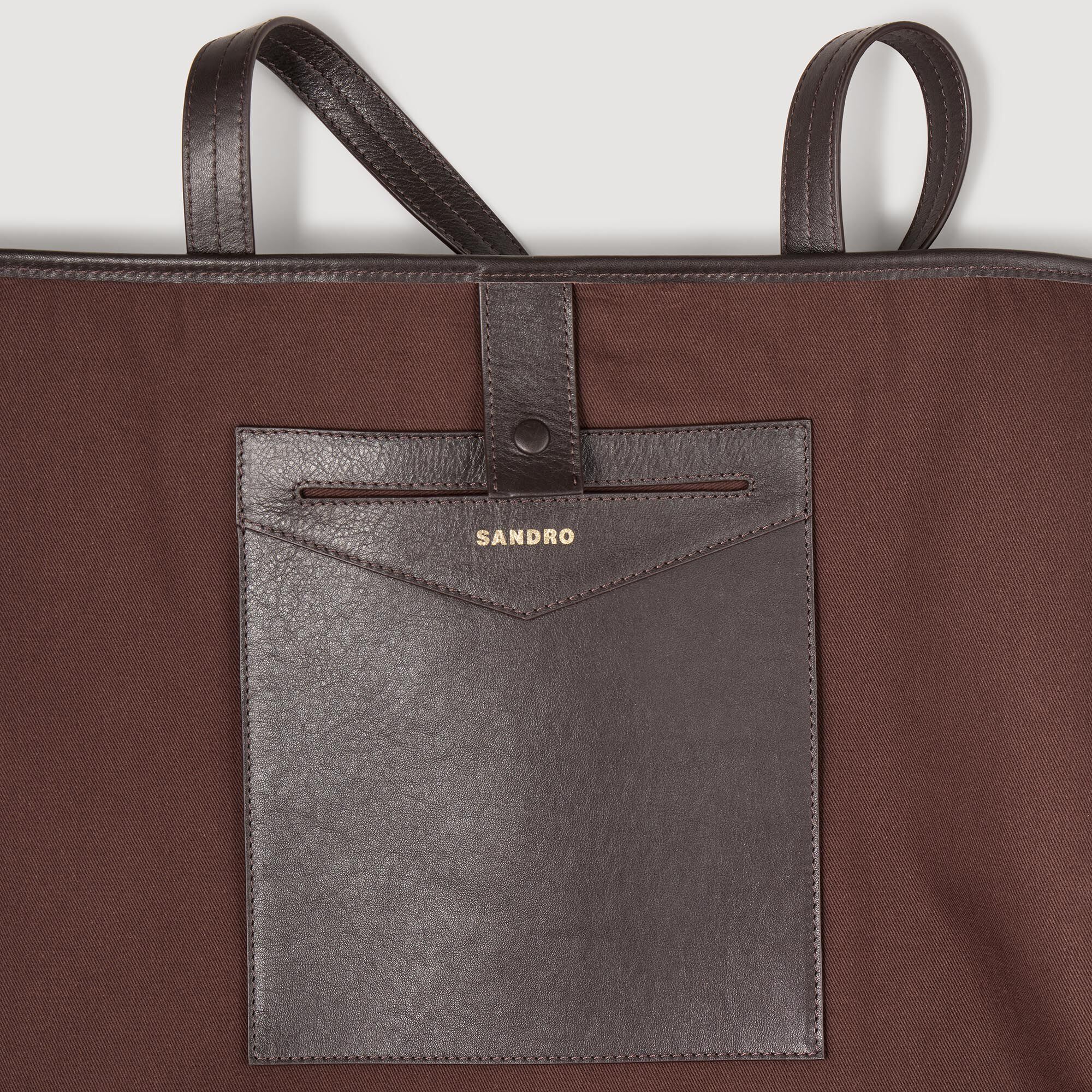 Shopper tas suède leer