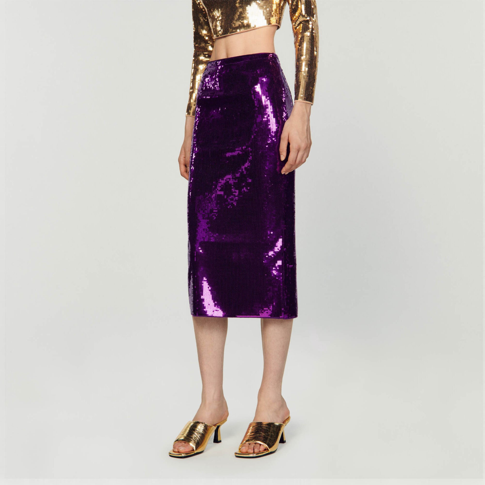 Midirok met pailletten