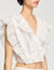 Korte top met volants