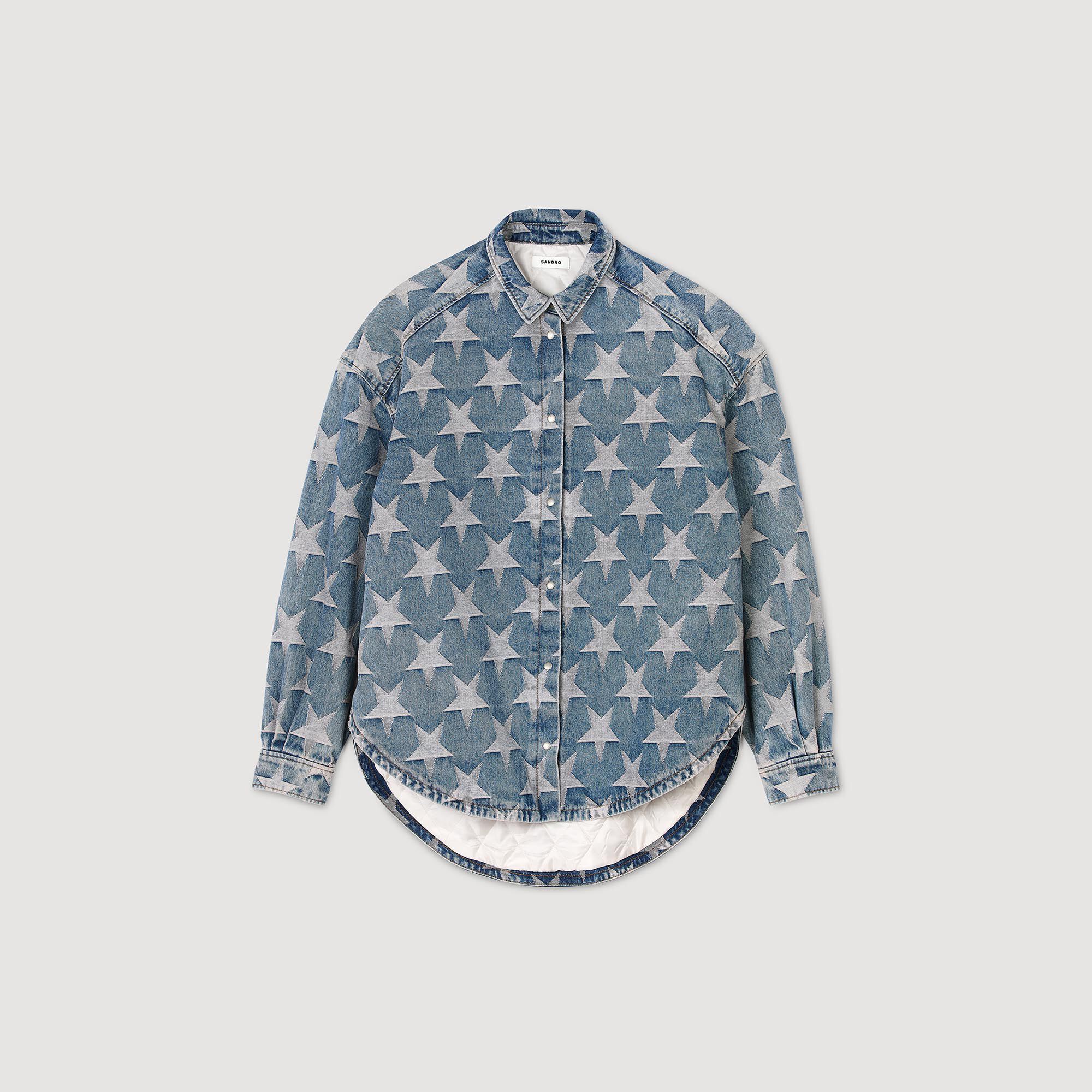 Jack overshirt denim sterren - Vrouw | Sandro