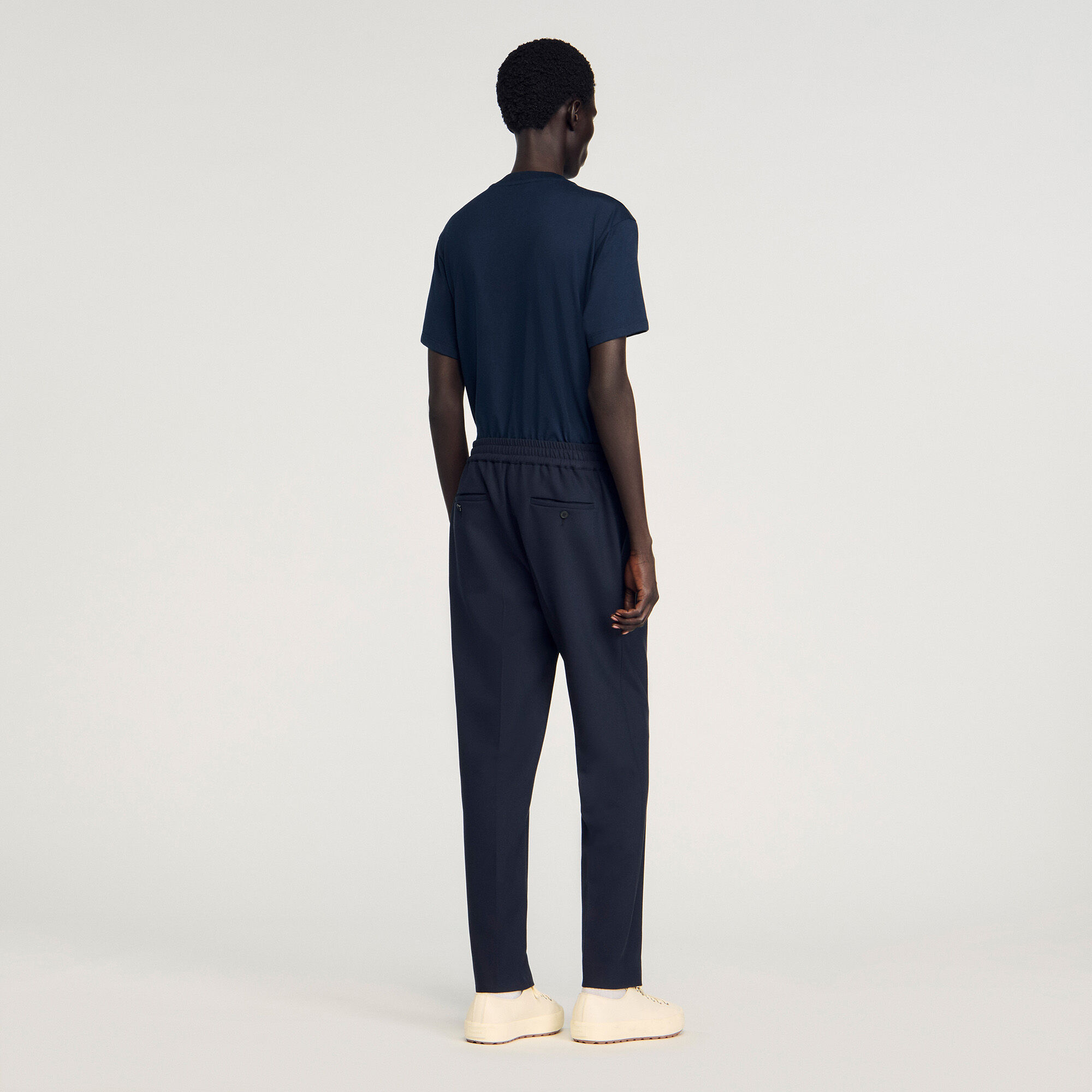 Pantalon recht elastische taille