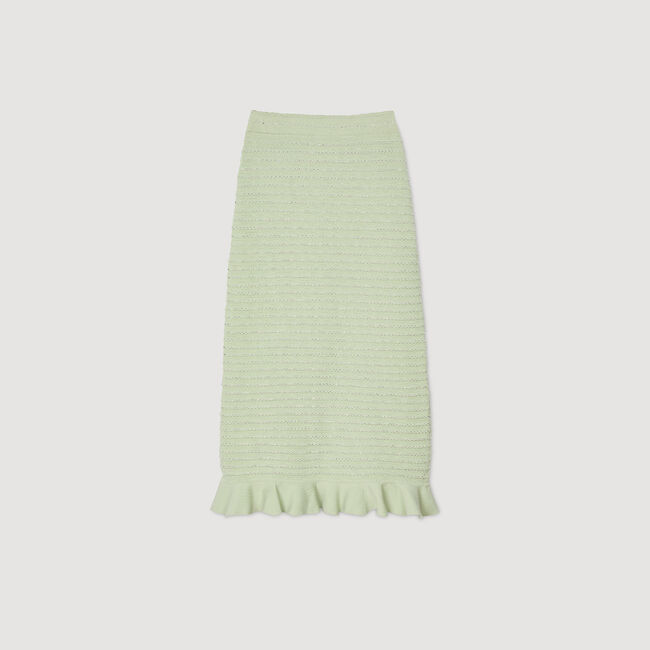 Lange rok tricot stras