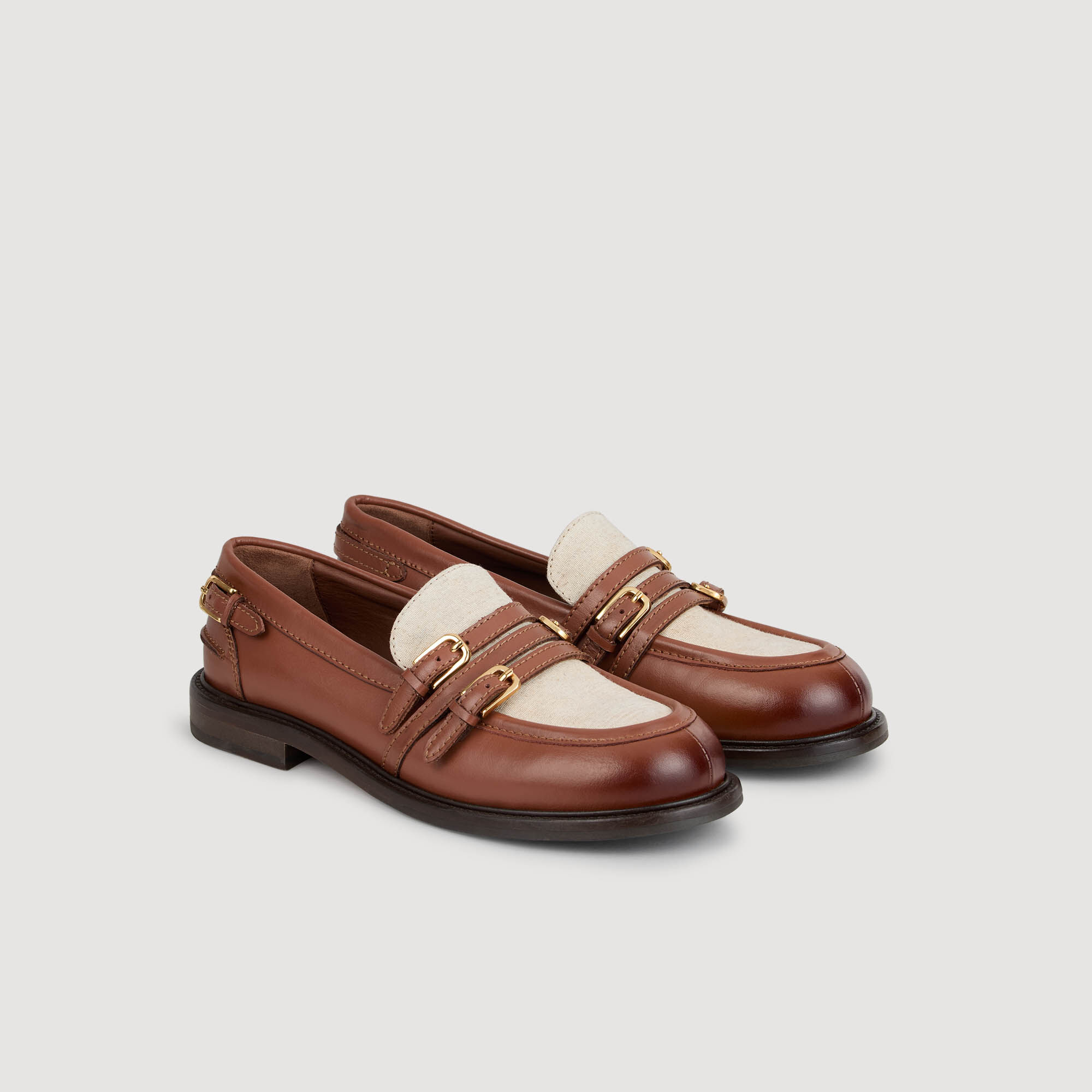 Mocassins lakleer