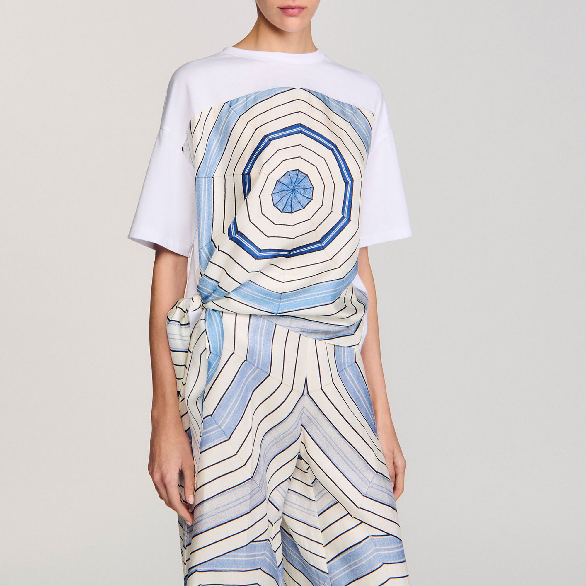 T-shirt met Spirales print