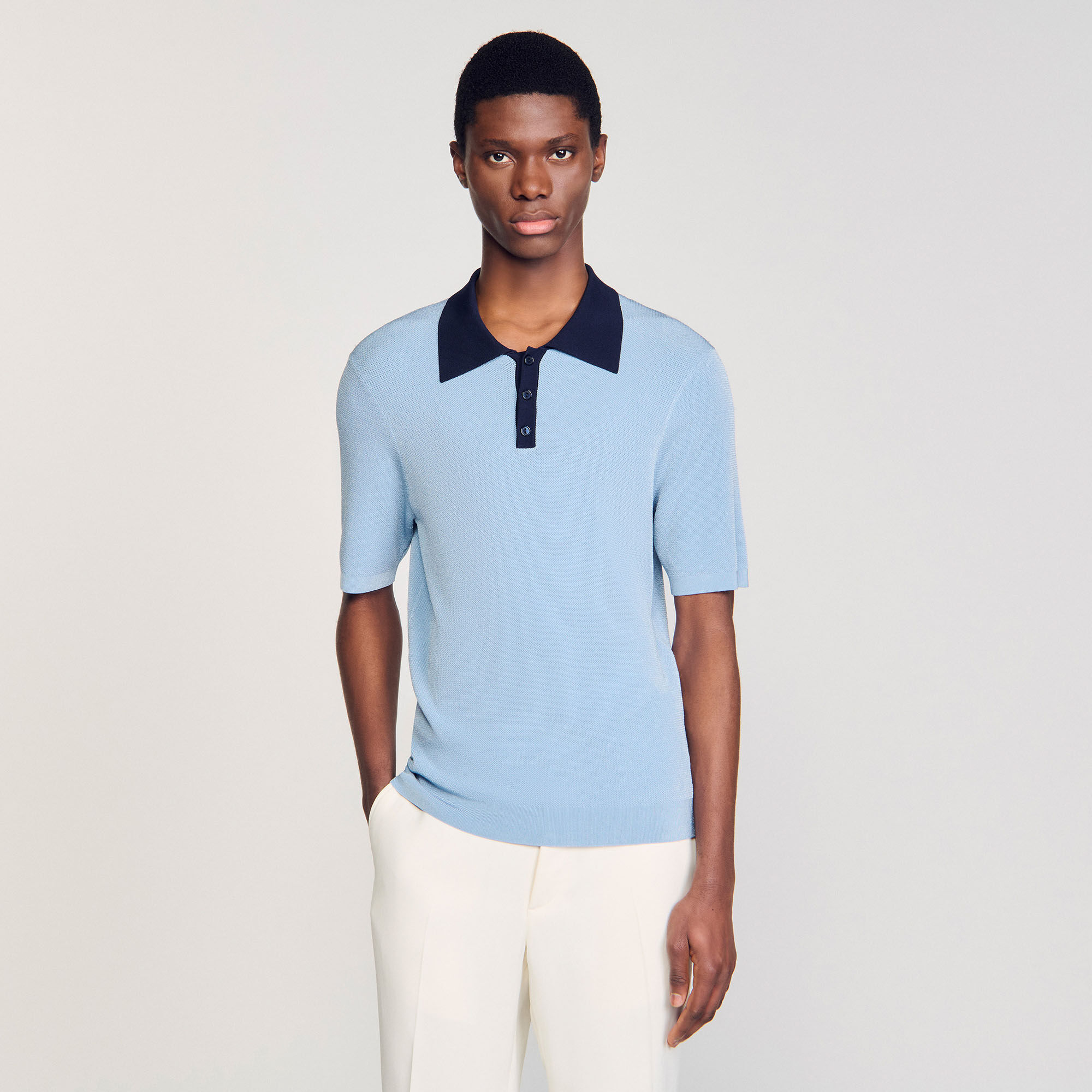 Tweekleurig poloshirt