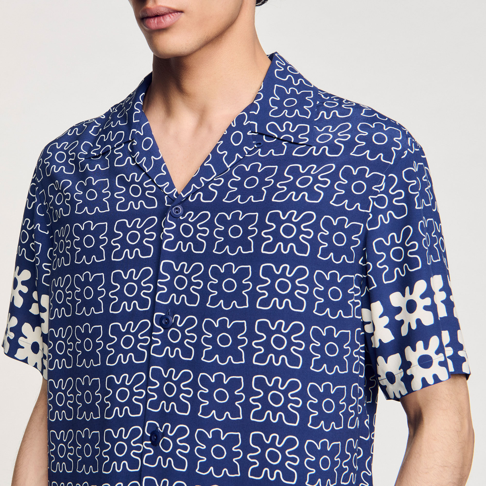 Overhemd met bloemenprint
