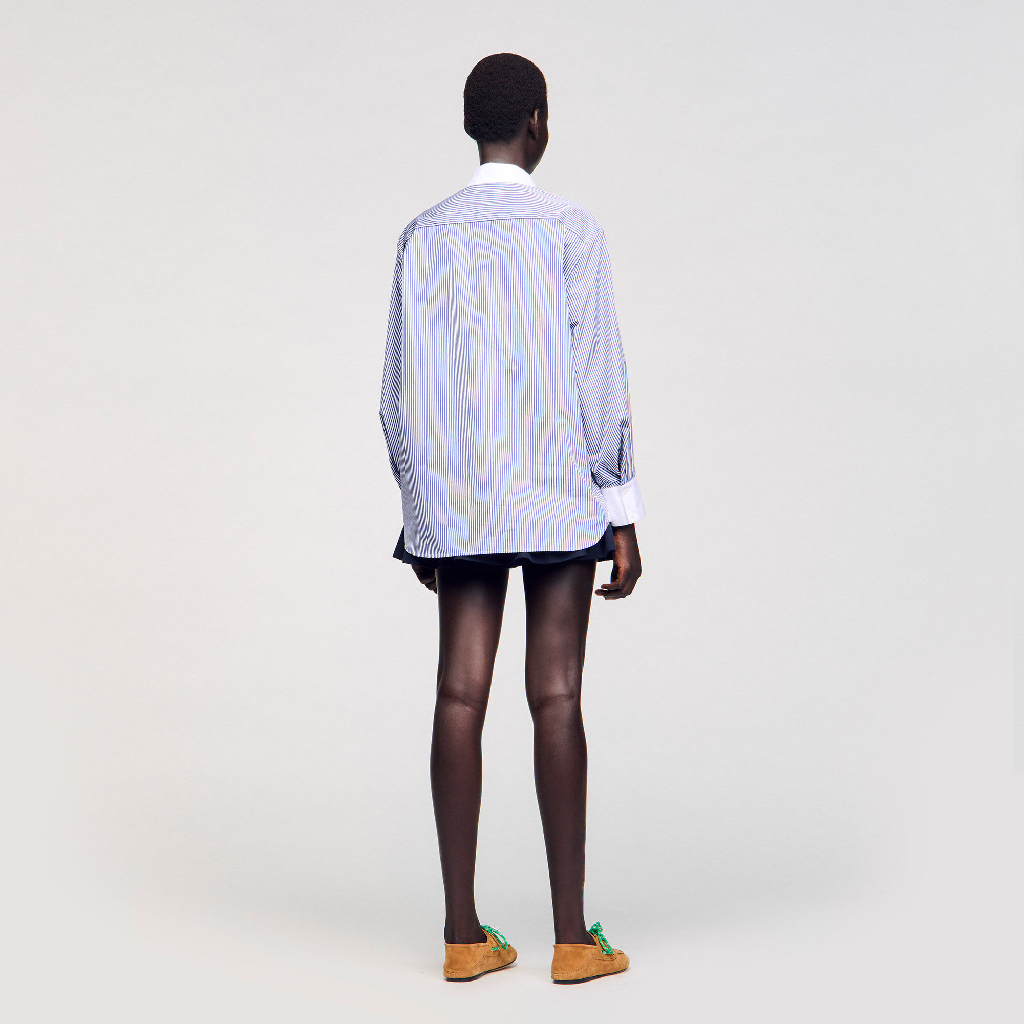 Overhemdblouse gestreept