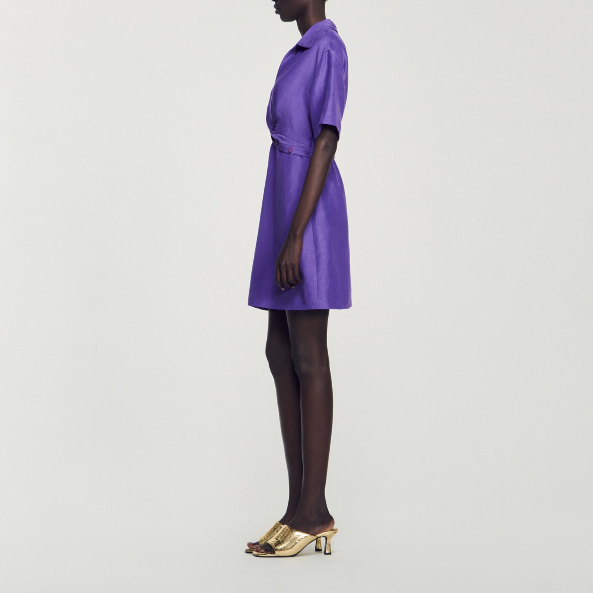 Korte jurk met overhemdkraag