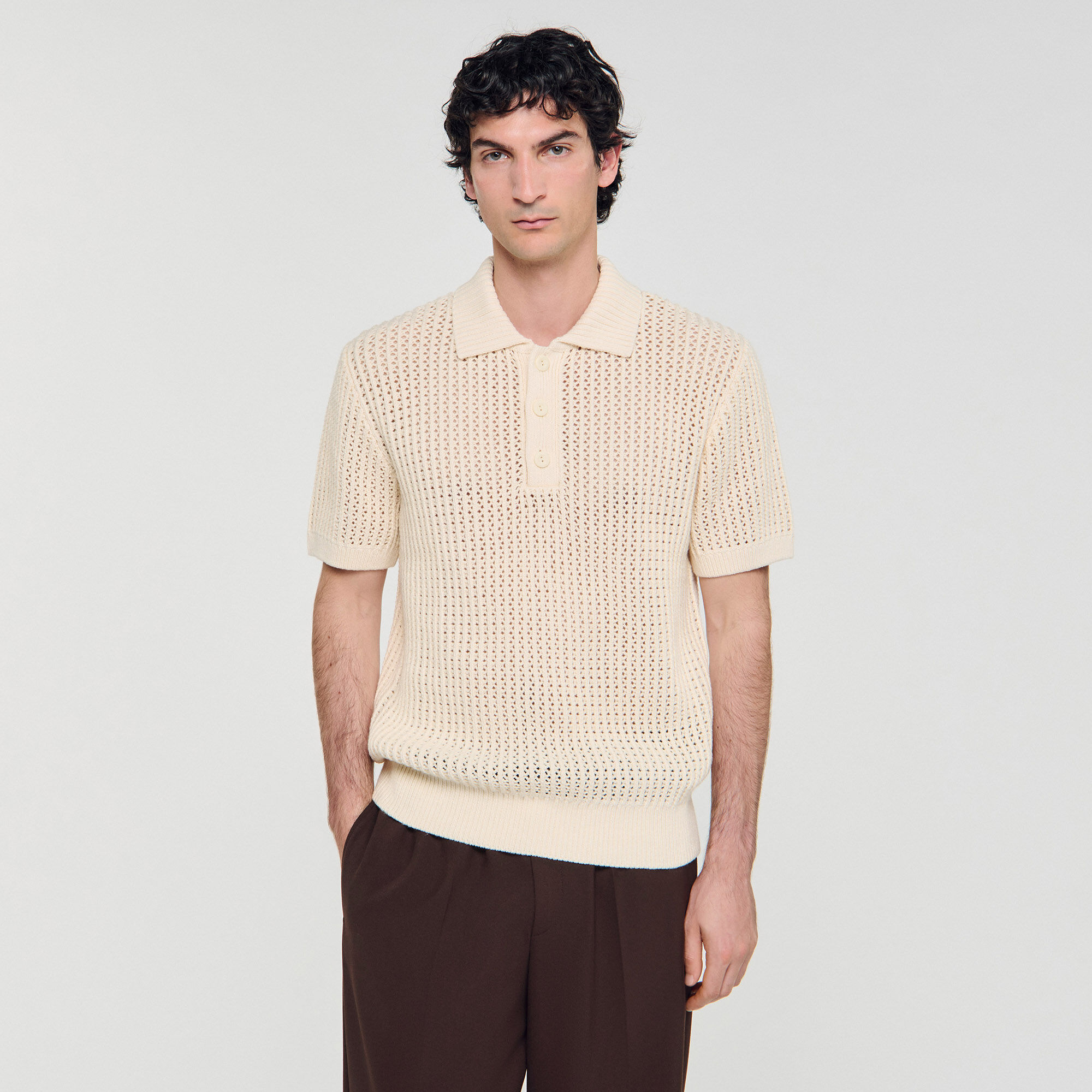 Katoenen poloshirt met polokraag