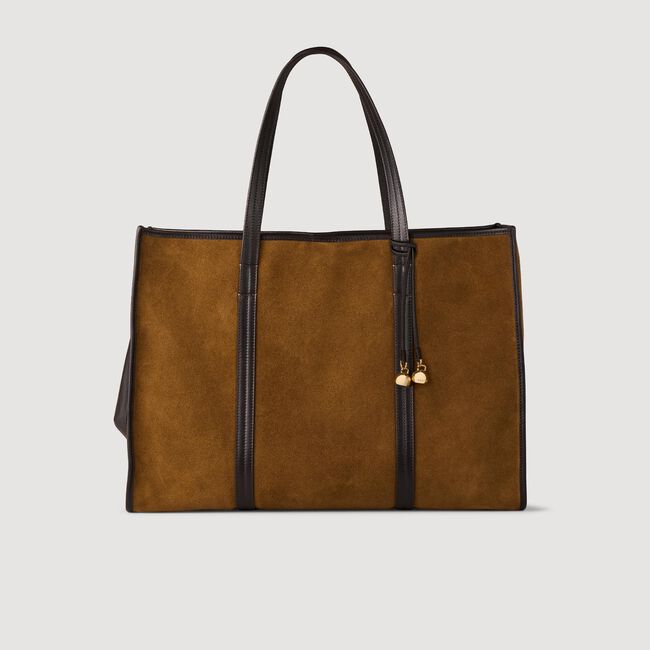 Shopper tas suède leer