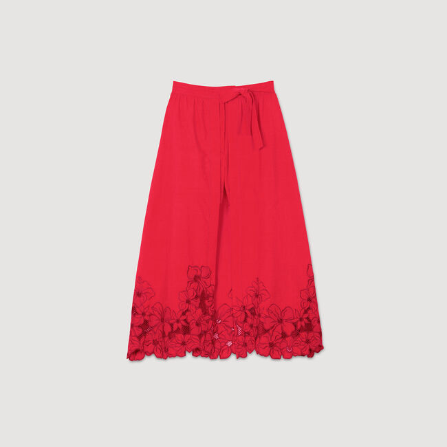 Skort met bloemmotief
