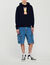Sweater met capuchon en konijnenprint