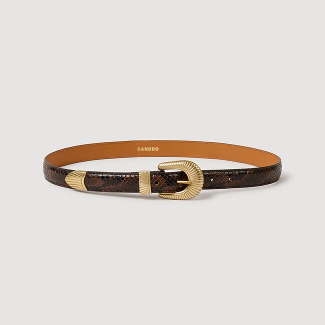 Leren riem python effect