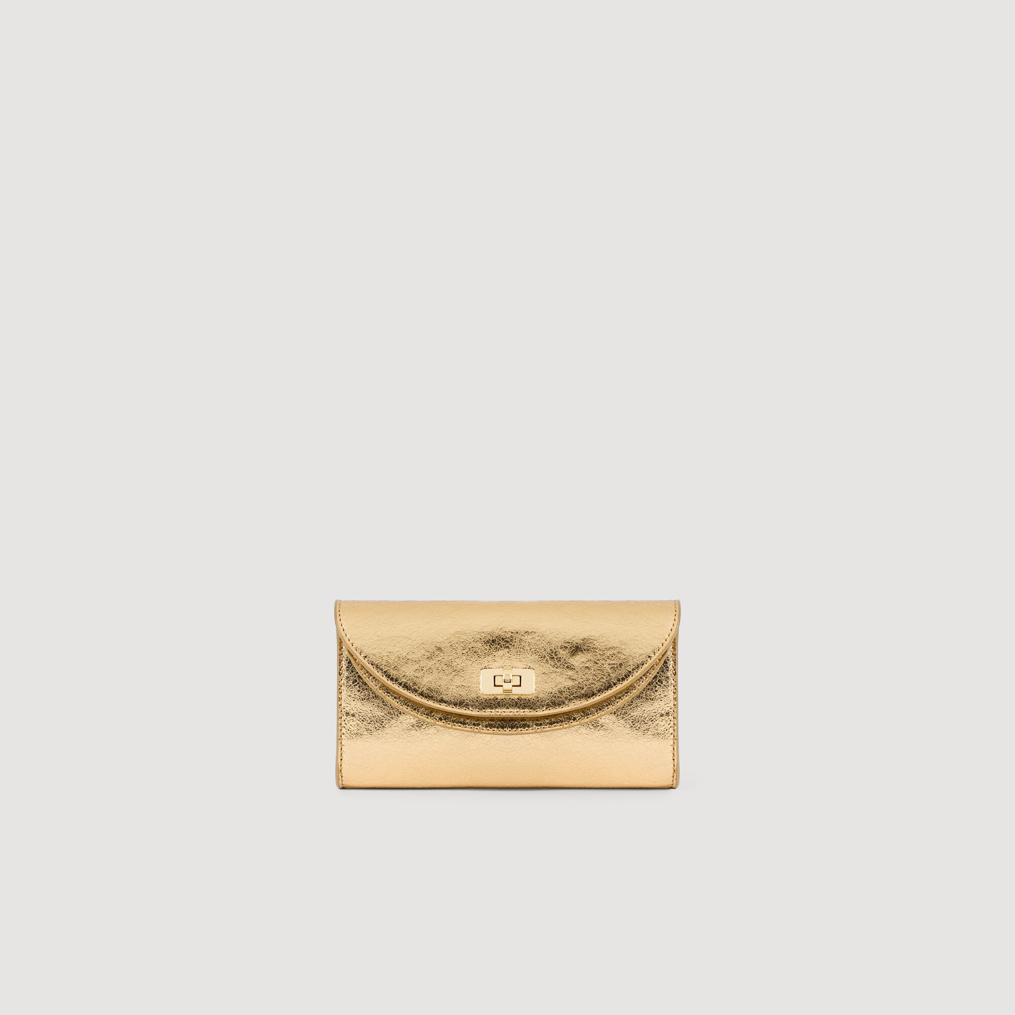 Pochette Mambo metallic leer