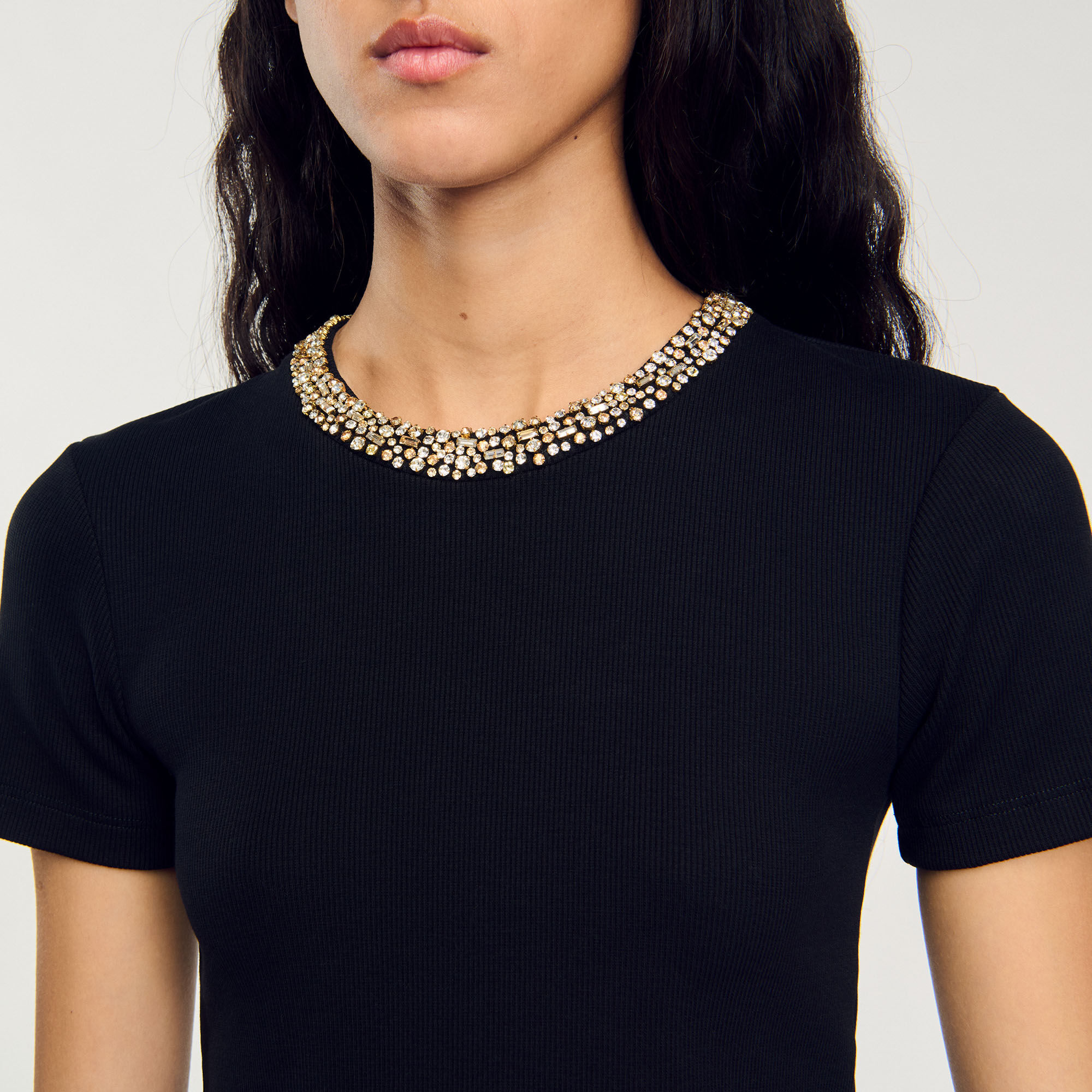 T-shirt galon met stras