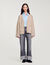 Cardigan vest contrasterende bies