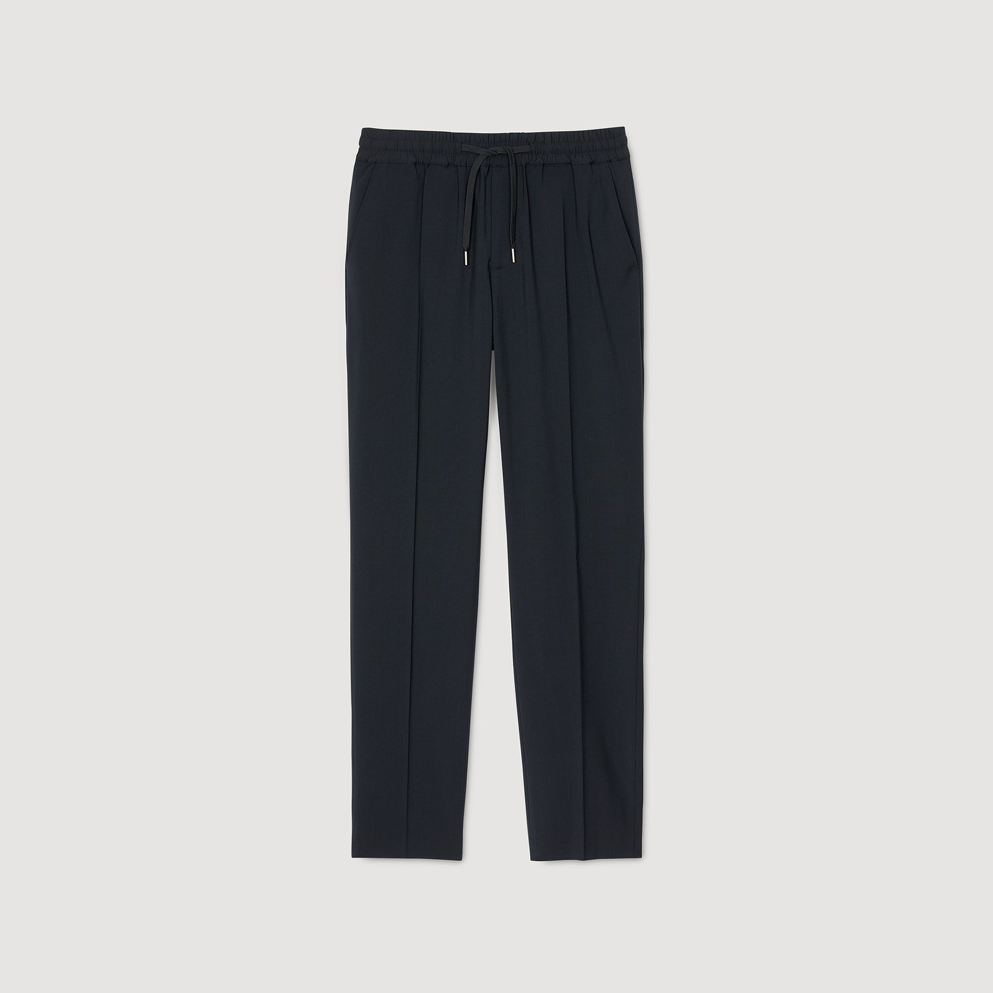 Rechte pantalon met elastiek