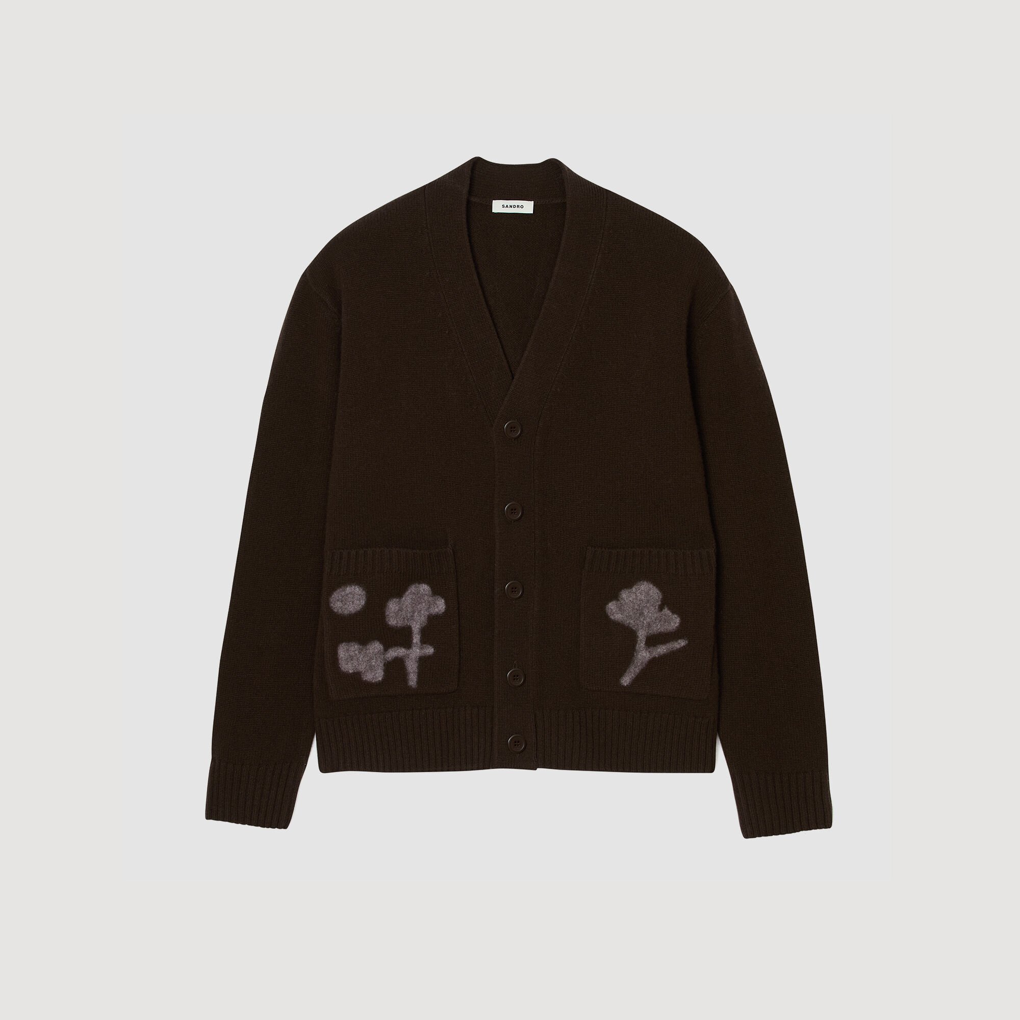 Cardigan vest bloemenmotief