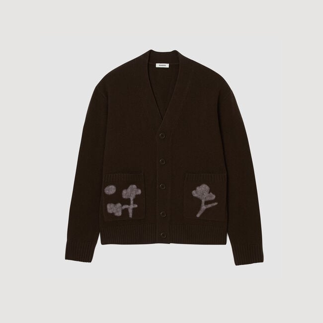 Cardigan vest bloemenmotief