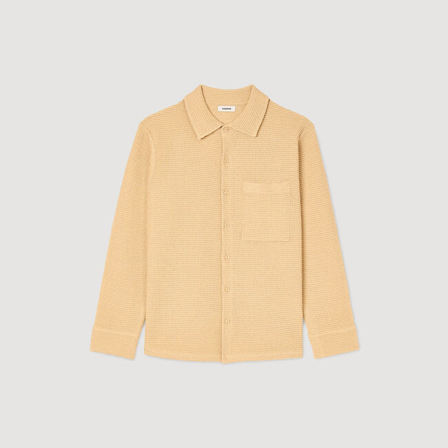 Overhemd oversized gebreid