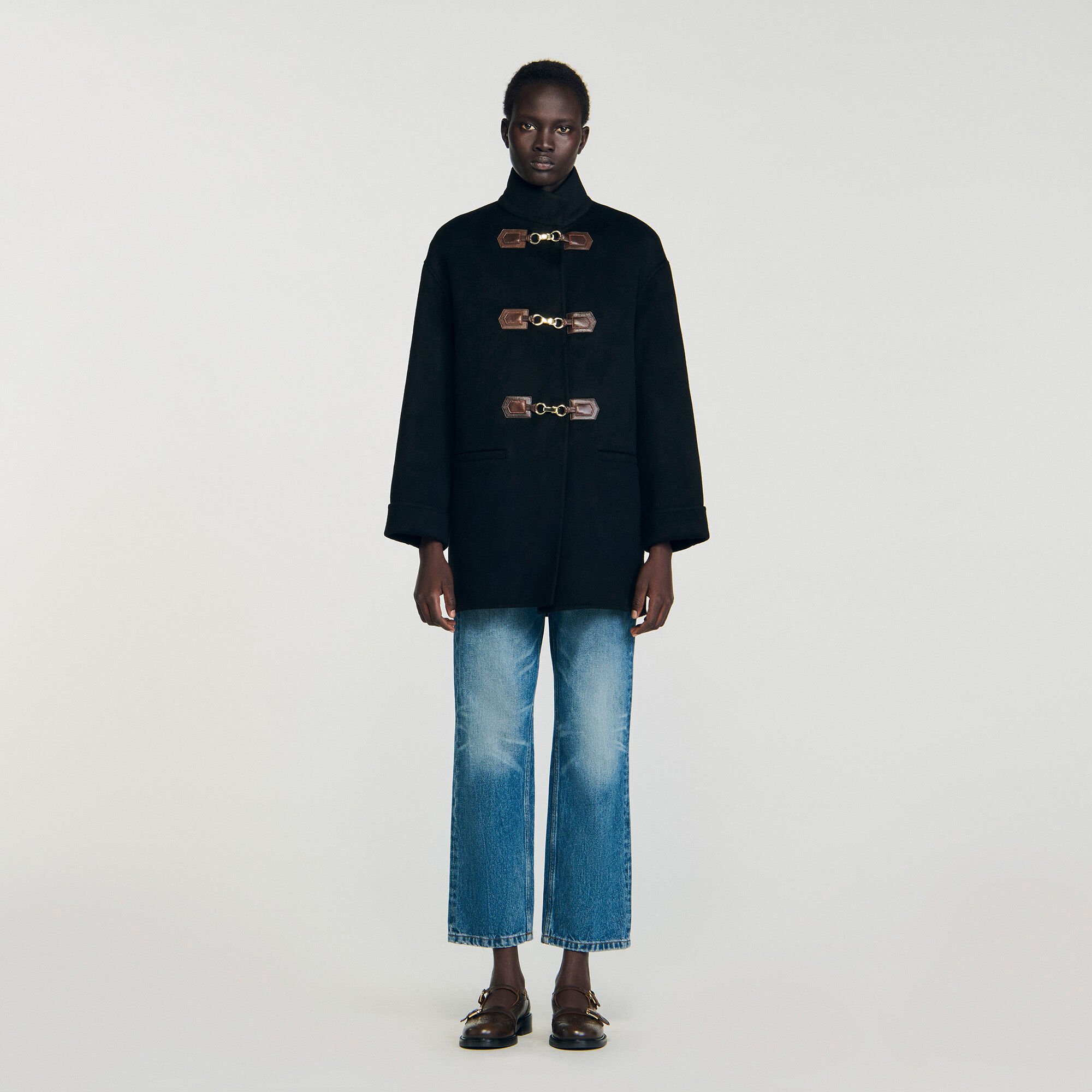 Oversized caban jas