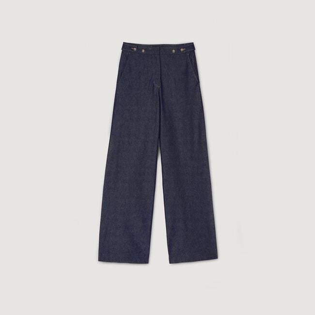 Jeans wijdvallend raw denim