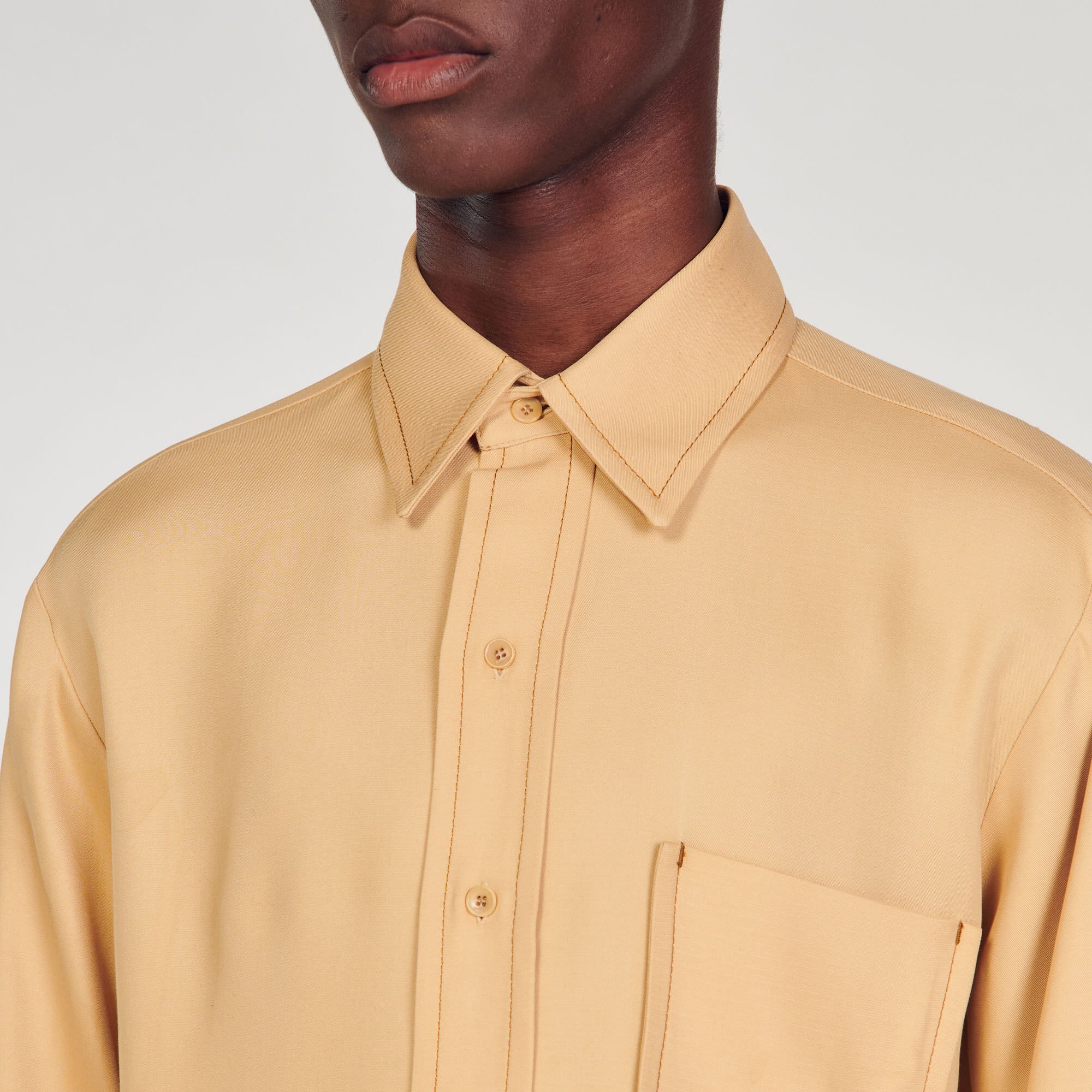 Soepelvallend overhemd