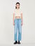 Rechte jeans met lage taille